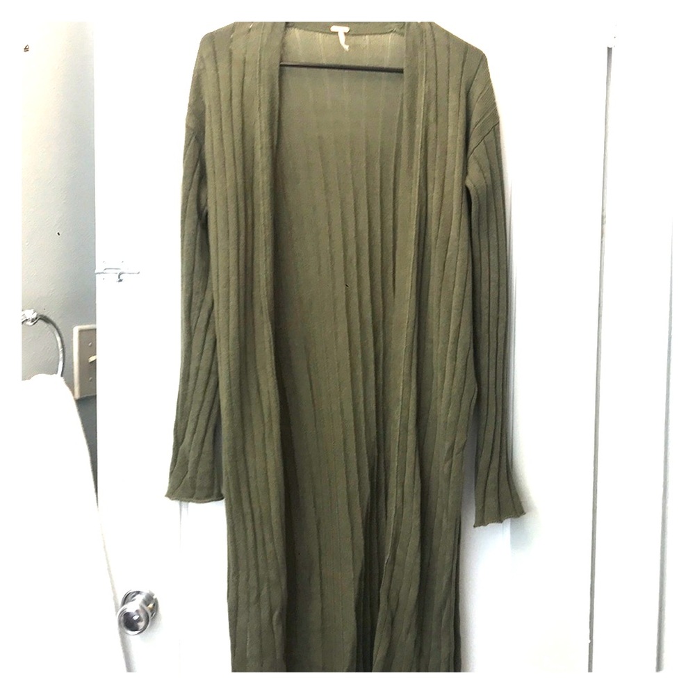 Free People long slit cardigan